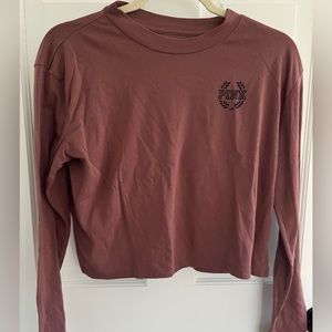 Victoria’s Secret pink cropped long sleeve